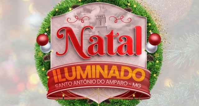 Santo Antônio do Amparo se ilumina para o Natal